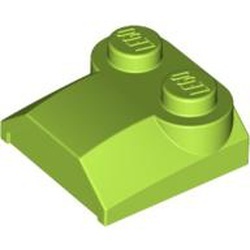 41855-34 Steen 2x2x 2/3 twee noppen, lip einde (kikker) lime NIEUW *1B189