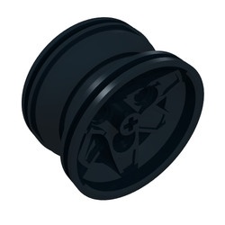 41896-11 Wiel 43.2mm doorsnede ALLEEN VELG!! (PAKKETPOST) zwart NIEUW *5W000