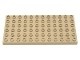 4196-2 DUPLO plaat 6x12 crème NIEUW *