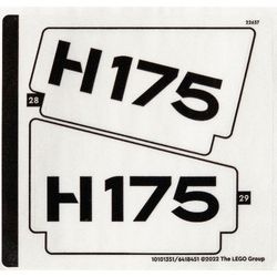 42145stk02 STICKER 42145 Airbus H175 helicopter, vel 2 NIEUW *0S0000