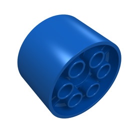 4266-7G Wiel 20x30 Technic, velg glad voor harde banden blauw gebruikt *5W000