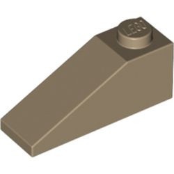 4286-69G Dakpan 33 graden 1x3 crème,donker gebruikt *1D018