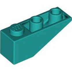 4287-39 Omgekeerde dakpan 33 graden 1x3 turquoise, donker NIEUW *1B218