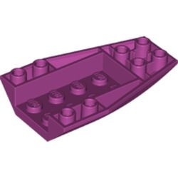 43713-71 Wig OMGEKEERD 6x4 gebogen steen 2x2 nopgaten magenta NIEUW *