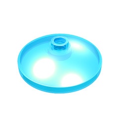 43898-15 Schotel 3x3 transparant lichtblauw NIEUW *1B048