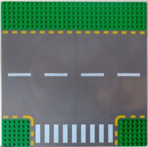 44341pb01-6G Wegenplaat 32x32 zijweg groen gebruikt *3K000