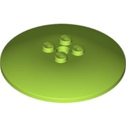 44375b-34 Schotel 6x6 MASSIEVE noppen lime NIEUW *1R024