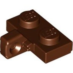 44567-88 Scharnierplaat 1x2- 1 vinger aan ZIJKANT bruin, roodachtig NIEUW *1B298