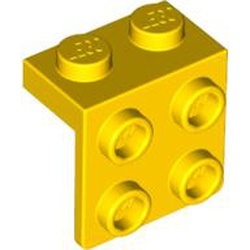 44728-3 Verbindingsplaat 1x2- 2x2 geel NIEUW *1B257