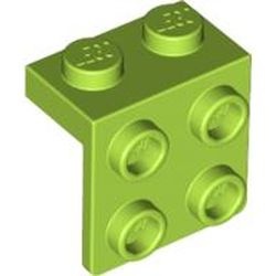 44728-34 Verbindingsplaat 1x2- 2x2 lime NIEUW *1B258