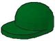 4485-6G Cap lange klep groen gebruikt *0L0000