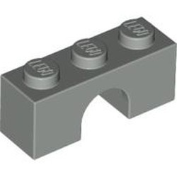 4490-9 Steen, boog 1x3x1 hoog lichtgrijs (klassiek) NIEUW *1B382