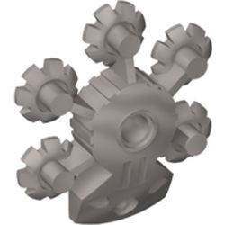 44938-66G Bionicle Schild 5x5 grijs, lichtparel gebruikt *