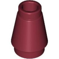 4589b-59 Kegel 1x1x1 rood, donker NIEUW *1B085