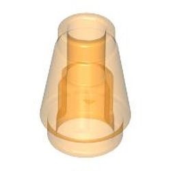 4589b-98 Kegel 1x1x1 transparant oranje NIEUW *1B086