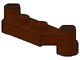 4590-8 Platte plaat 1x4 offset (plaat 2 x1+gaten links en rechts) bruin (klassiek) NIEUW *1B320