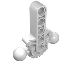 47306-1 Bionicle heupen met 2 kogels wit NIEUW *1D000