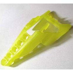 47333-19G Bionicle Hoofd verbinder (Vahki) transparant geel gebruikt *