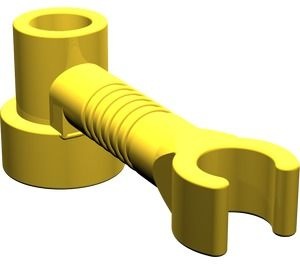 4735-3G Balk 1x3 met clip (robotarm) geel gebruikt *1E018