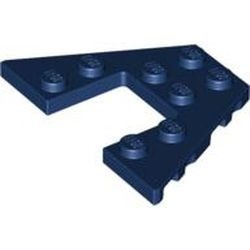 47407-63G Wigplaat 4x6 blauw, donker gebruikt *1G007