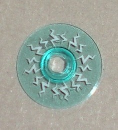 4740pb008-15 Schotel 2x2 met bliksemflitsen transparant lichtblauw NIEUW *1B047