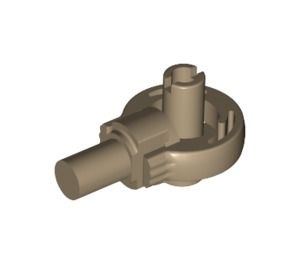 47455-69 Technic Rotation klein met twee pinnen crème,donker NIEUW *