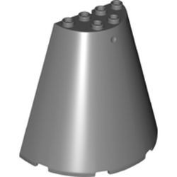 47543-85 Halve kegel 8x4x6 (pakketpost) grijs, donker (blauwachtig) NIEUW *5D0000