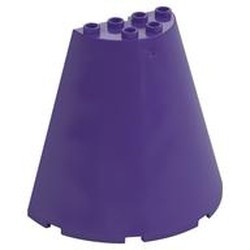 47543-89 Halve kegel 8x4x6 (pakketpost) paars, donker NIEUW *5D0000