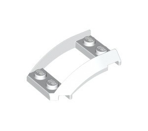 47755-1 Wig plaat gebogen 4x3 open met 4 noppen wit NIEUW *