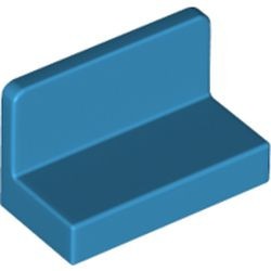 4865b-153 Paneel 1x2x1 (bankje) vlak afgeronde hoeken blauw, donkerazuur NIEUW *1B018