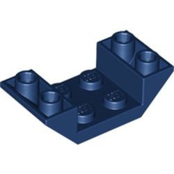4871-63 Omgekeerde dakpan 45 graden 4x2 dubbel blauw, donker NIEUW *5B004