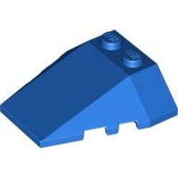 48933-7 Wig 4x4 steen twee noppen- inkepingen onder blauw NIEUW *
