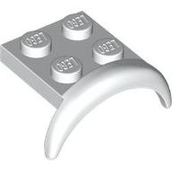 49097-1 Spatbord 3x3x1 ronde boog wit NIEUW *3D000