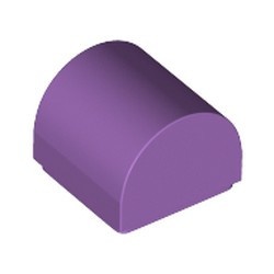 49307-157 Dakpan 1x1 halfrond lavender, midden NIEUW *1B074