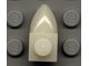 49668-46 Platte plaat 1x1 met tand IN VERLENGDE wit, melkwit lichtgevend NIEUW *1B322 - Img 2