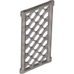 5032-95 Raampaneel voor glas 1x4x6 geruit zilver, mat NIEUW *1L0000