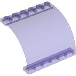 5065-51 Paneel gebogen 6x5x3 1/3 transparant paars NIEUW *