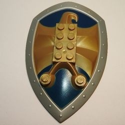 50655pb01-81G Groot schild met Jayko adelaar goud, donkermat gebruikt *0L0000