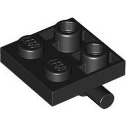5066-11 Plaat 2x2 met hendel aan onderkant zwart NIEUW *5C020