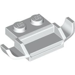 50949-1 Plaat aangepast 1x2 met racers grill wit NIEUW *5A021