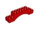 51704-5 DUPLO steen 2x10x2 boog rood NIEUW *