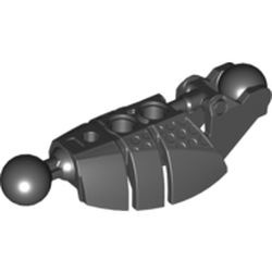 53574-11G Bionicle Piraka onderbeen met 2x Joint Ball zwart gebruikt *