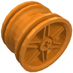 54087-4 Wiel 30.4mm D.x20mm (alleen velg) oranje NIEUW *5W000