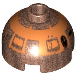 553pb001-84 Steen, 2x2x1 dome R4-G9 koper NIEUW *1L082