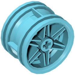 56145-156 Wiel 30,4x20 alleen velg geen gaten versterkt blauw, middenazuur NIEUW *5W000