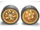 56145c03-115 Wiel 30.4x20mm met band 37x22ZR klein goud, parel NIEUW *5W000
