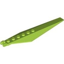 57906-34 Platte plaat 1x12 gebogen zijden spitse einden (Wiek) lime NIEUW *5C007