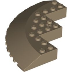 58846-69 Steen, 10x10 hoek met 33 graden afloop crème,donker NIEUW *5D000