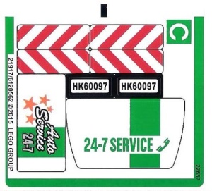 60097stk03 STICKER 60097 City Square NIEUW *0S0000