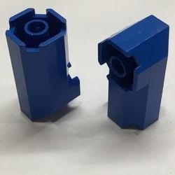 6043-7G Steen octanogal 2x2x3 1/3 hoek blauw gebruikt *1L0000